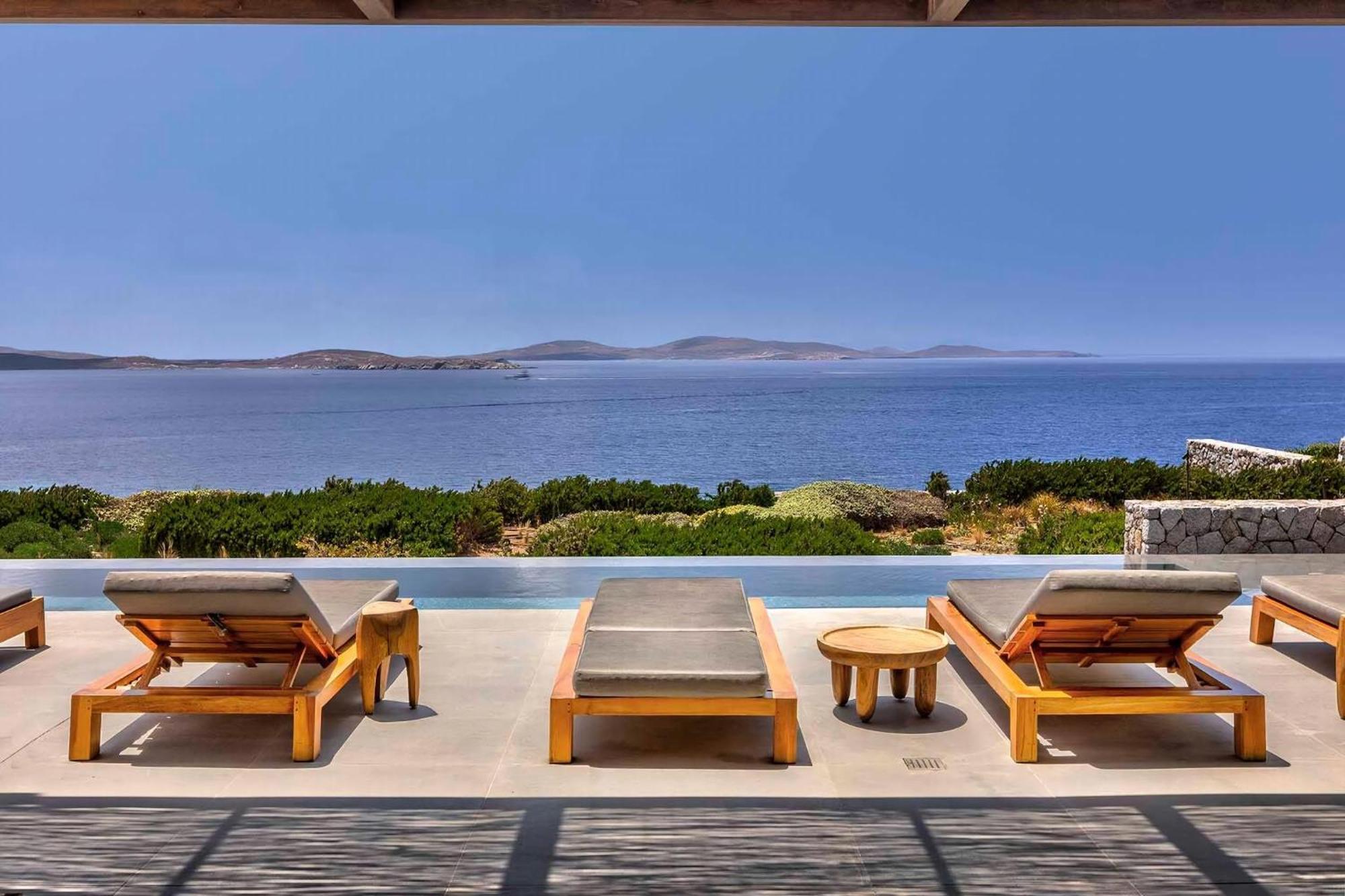 Majestic Mykonos 5 Bedrooms Shannon Private Infinity Pool Sensational Sea Views Agios Ioannis *