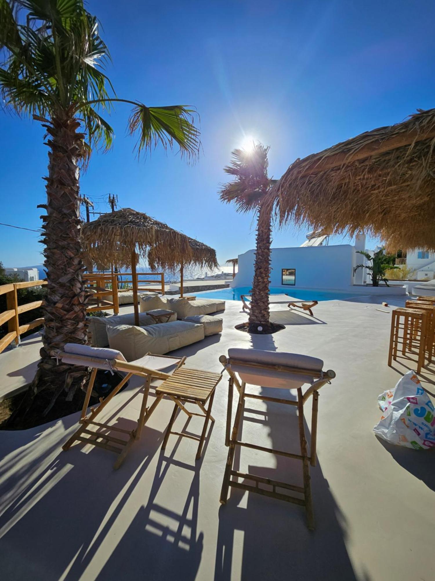 Elli Tropical Luxury Sunset-infinity Pool- Sea Side-near Center Parking Mykonos Town