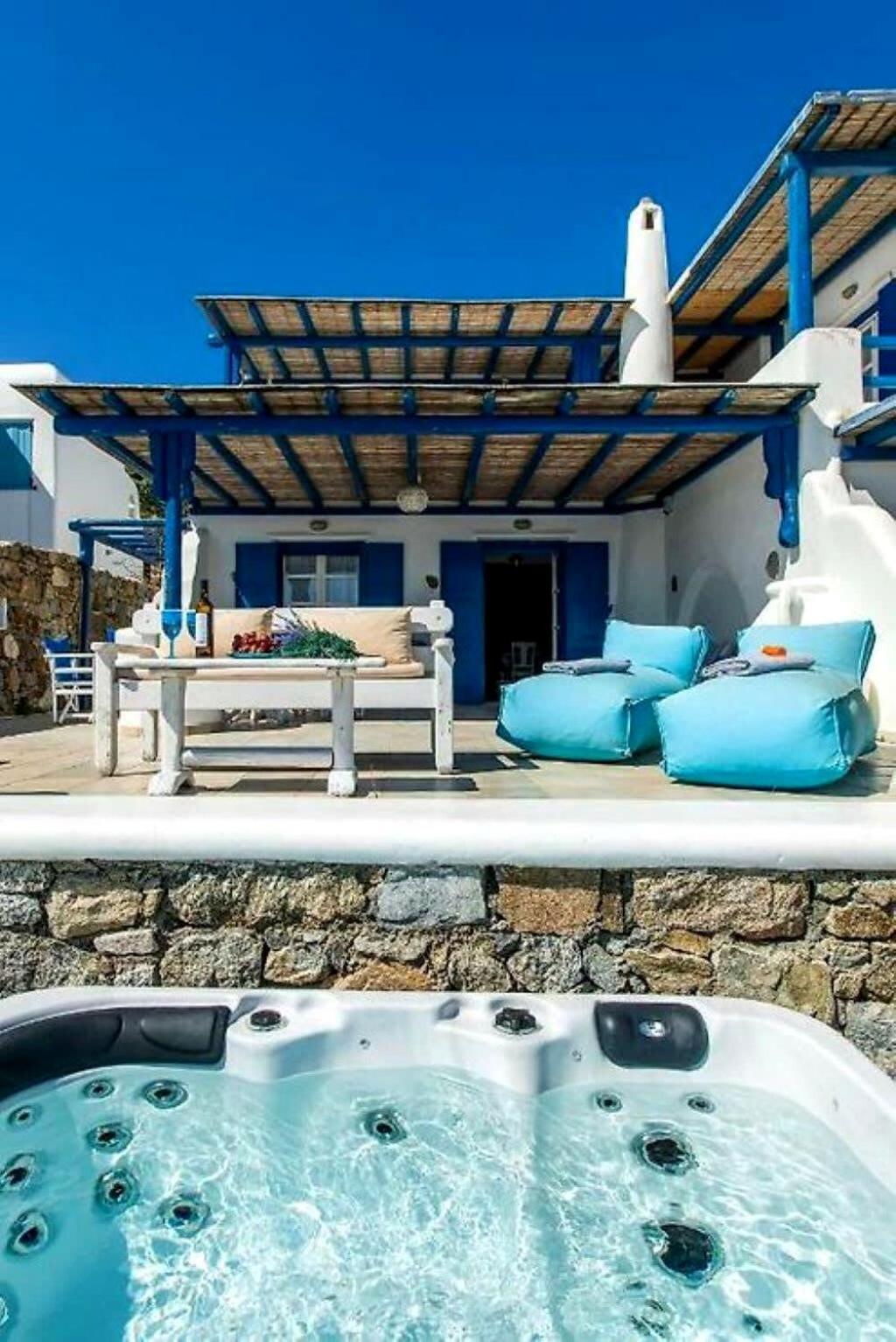 Mykonos Coastal Retreat - Giovanna's Beachfront Escape With Jacuzzi Holiday home *