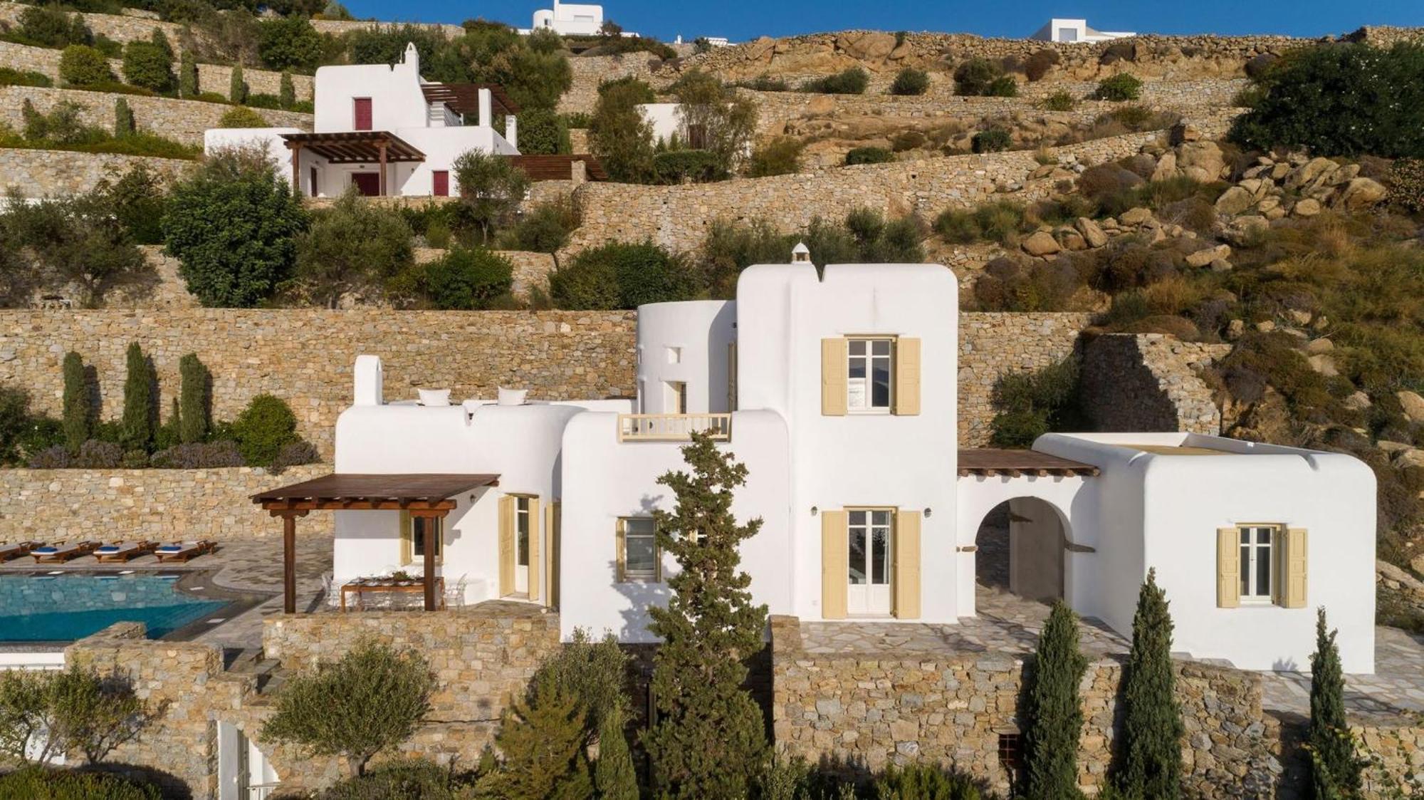 Excellent Mykonos Psarrou Beta 5 Bedrooms Stunning Sea Views Psarrou * Mykonos Town