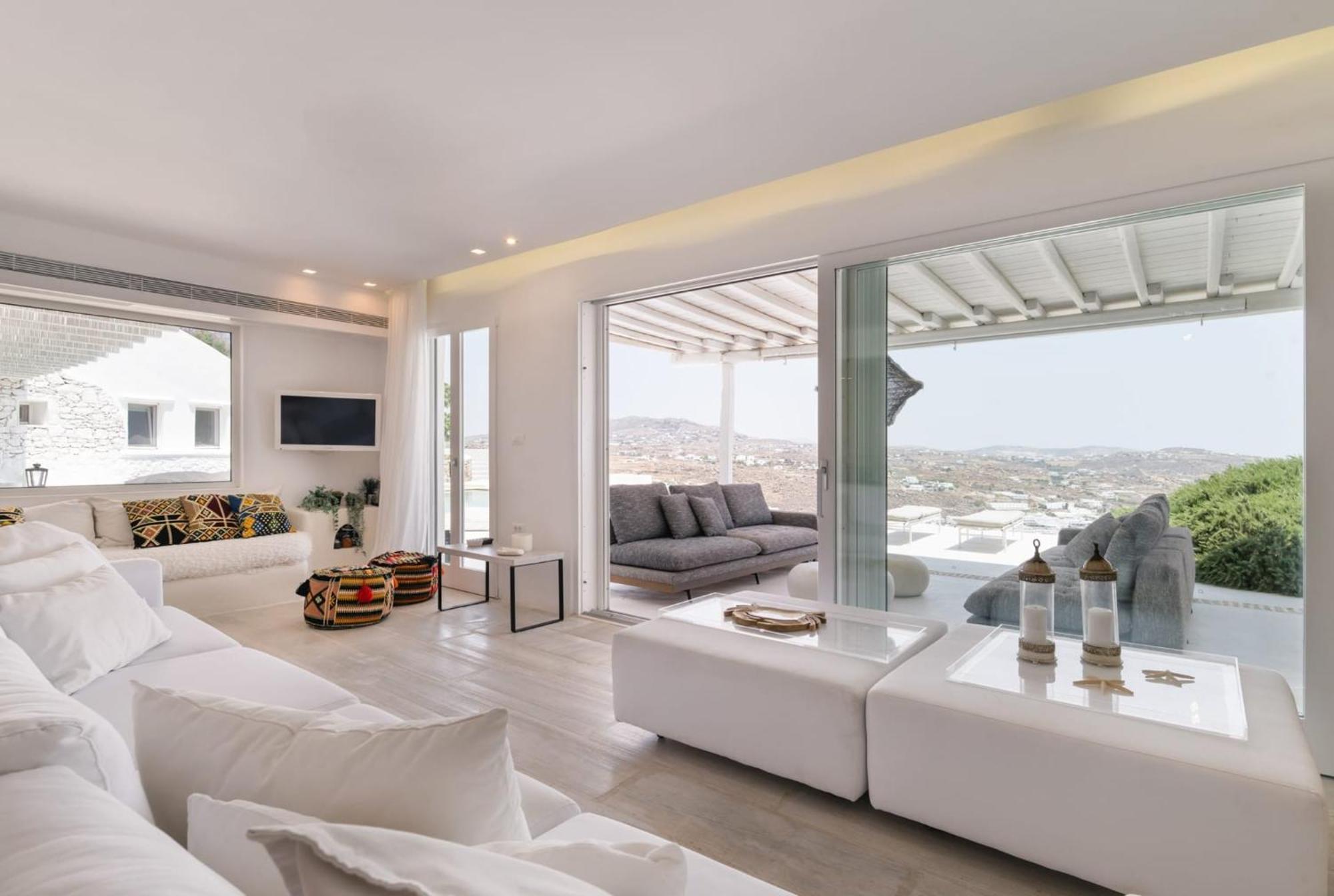Villa Exclusive Above Nammos Mystique Overlooking Famous Nammos Bar-restaurant Infinity Pool Outdoor Bar And Bbq Mykonos