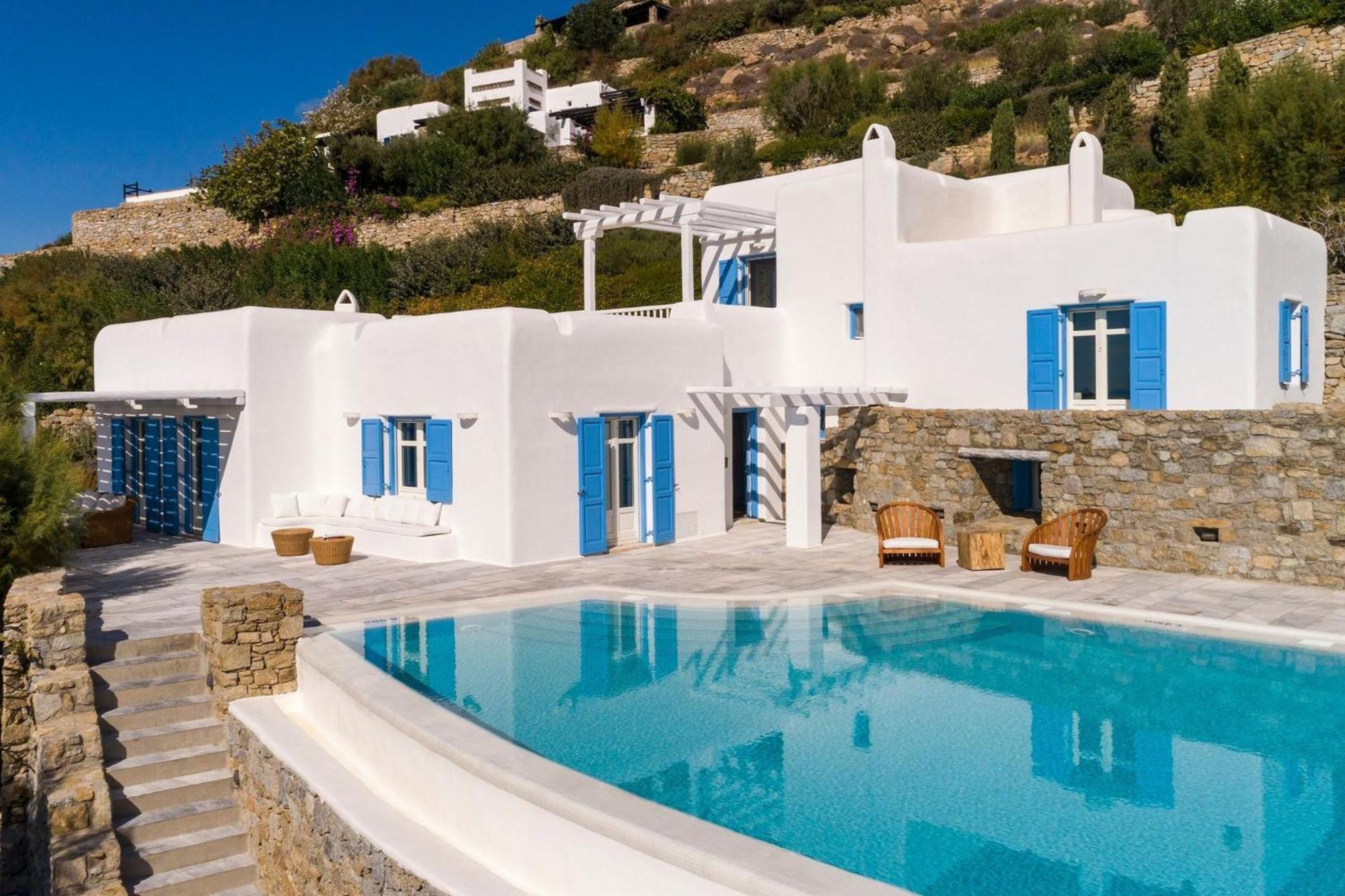 Excellent Mykonos Psarrou Delta 5 Bedrooms Stunning Sea Views Psarrou