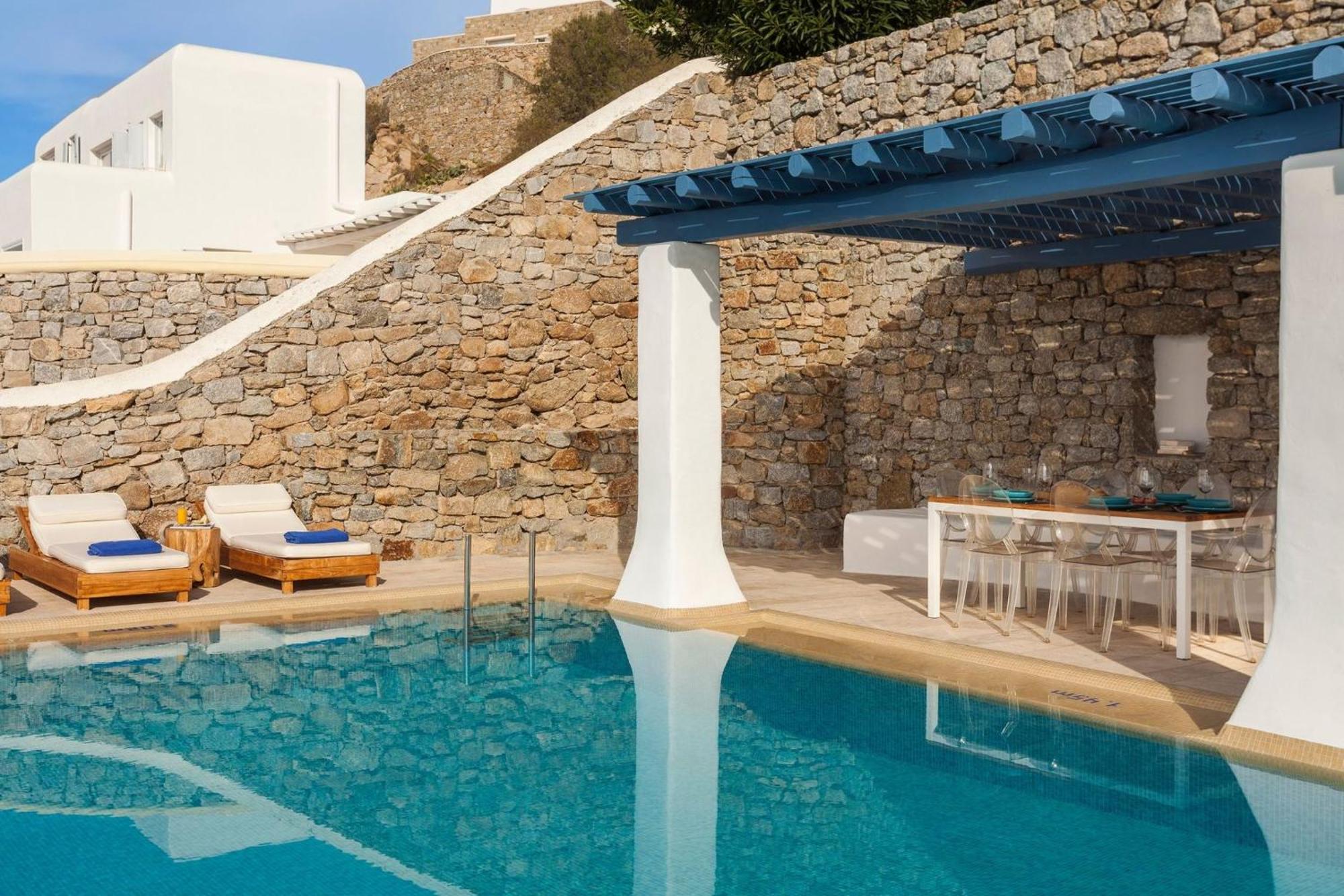 Villa Excellent Mykonos Psarrou Gamma 3 Bedrooms Stunning Sea Views Psarrou Mykonos Town