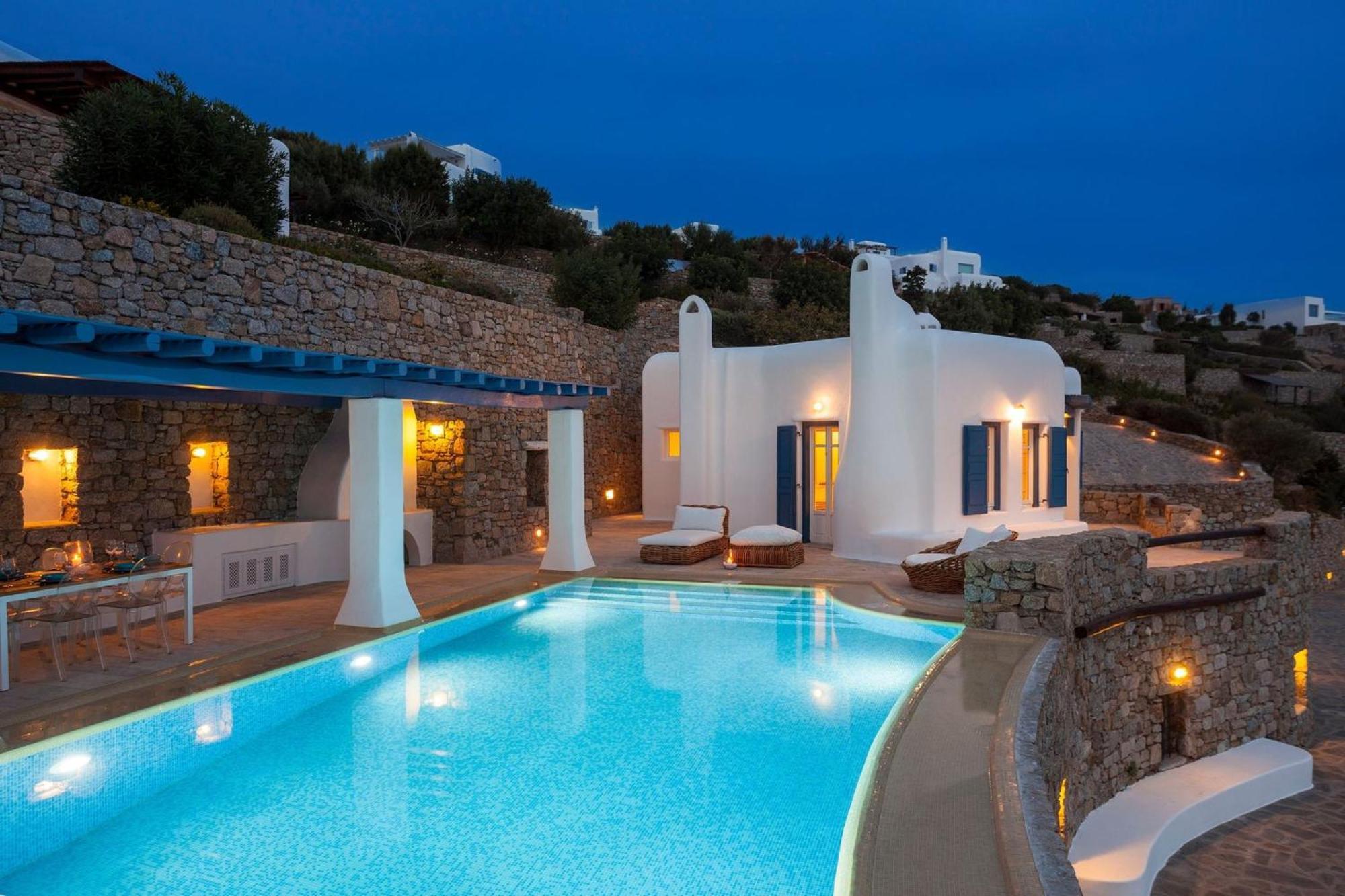 Excellent Mykonos Psarrou Gamma 3 Bedrooms Stunning Sea Views Psarrou
