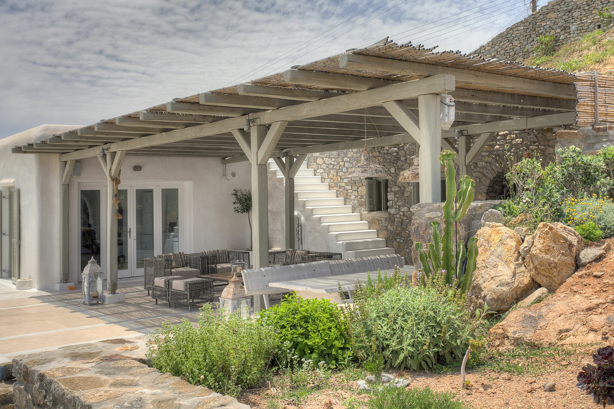 Barbarossa - Elegant Beachfront Retreat With Heated Pool & Outdoor Gym Ftelia (Mykonos)
