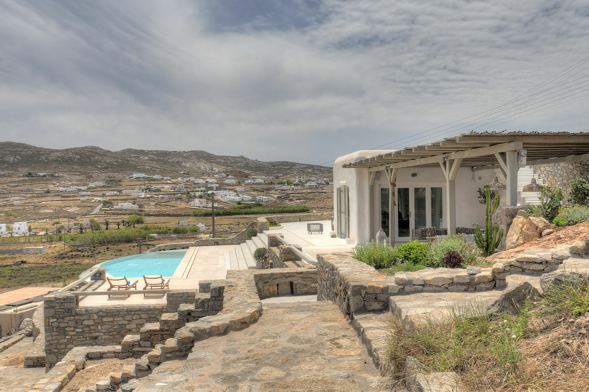 Villa Barbarossa - Elegant Beachfront Retreat With Heated Pool & Outdoor Gym Ftelia (Mykonos)
