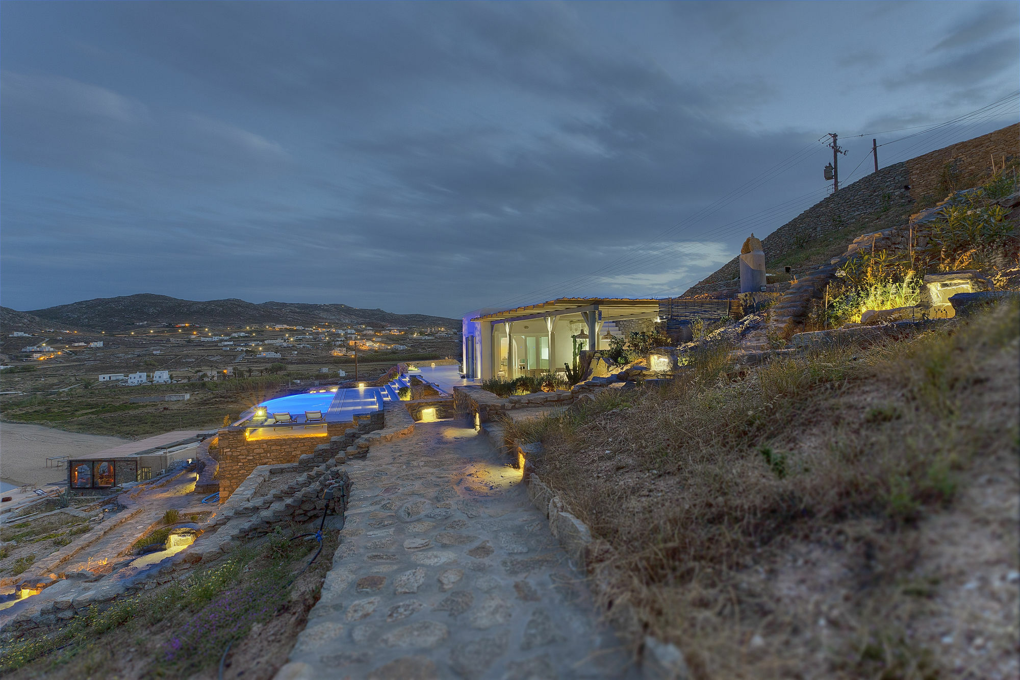 Villa Barbarossa - Elegant Beachfront Retreat With Heated Pool & Outdoor Gym Ftelia (Mykonos)