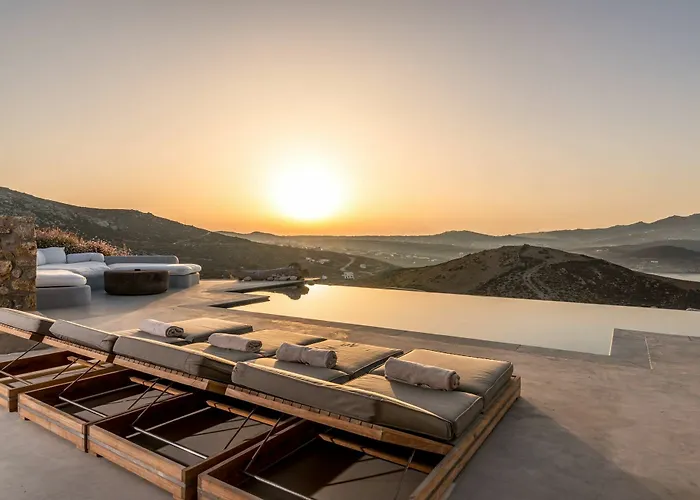 Villa Amra - Secluded Mykonos Haven With Sea Views, Heated Pool, Gym & Hammam