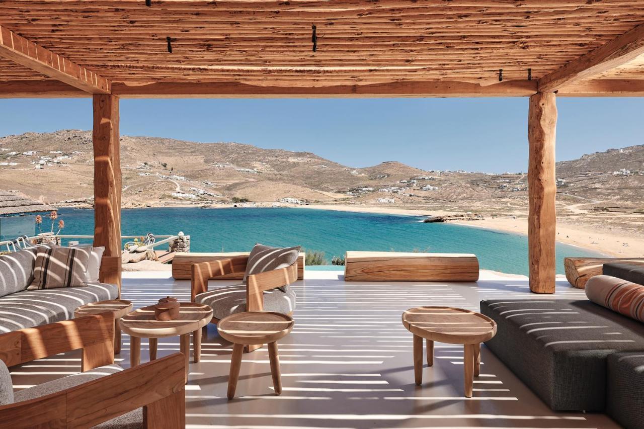 Barbarossa - Elegant Beachfront Retreat With Heated Pool & Outdoor Gym * Ftelia (Mykonos)
