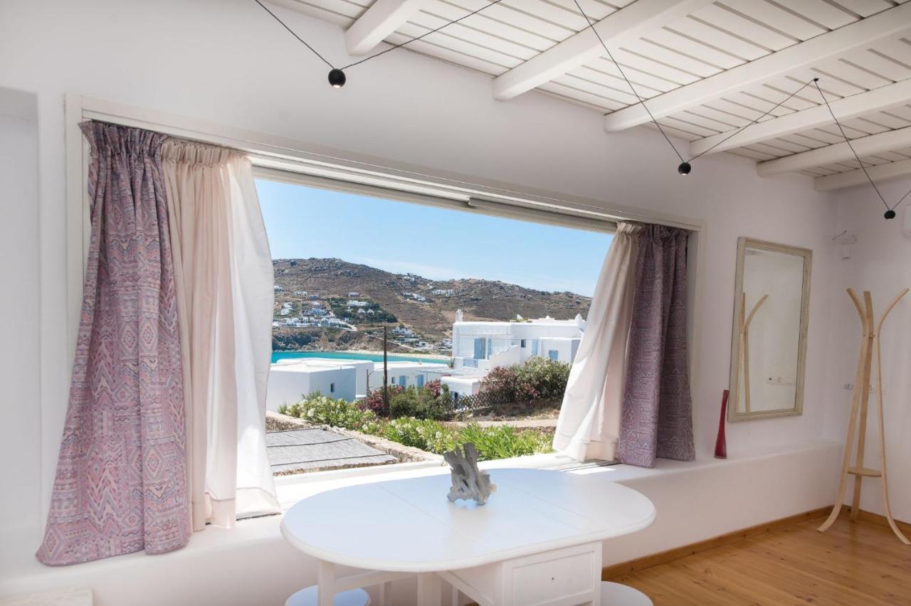 Mykonian At Kalo Livadi Beach With Amazing View