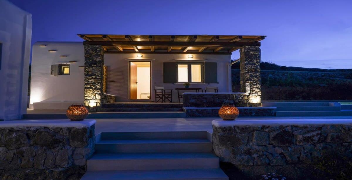 Mykonian Luxury Light Blue Villa With Private Pool Inn Kalafatis