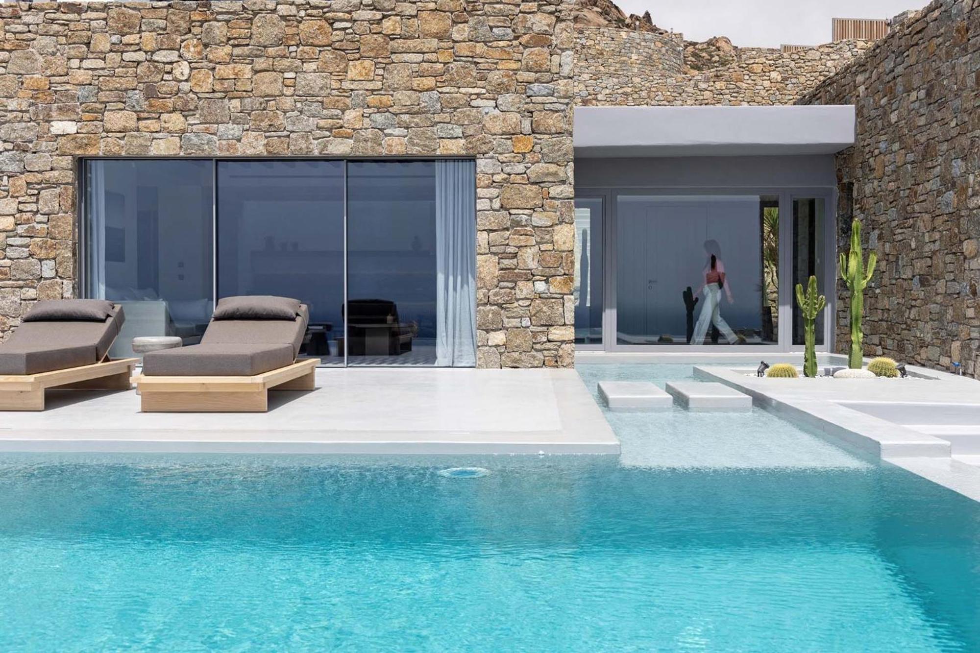 Astounding Mykonos 6 Bedrooms Brandy Private Infinity Pool Stunning Sea Views Elia Villa *