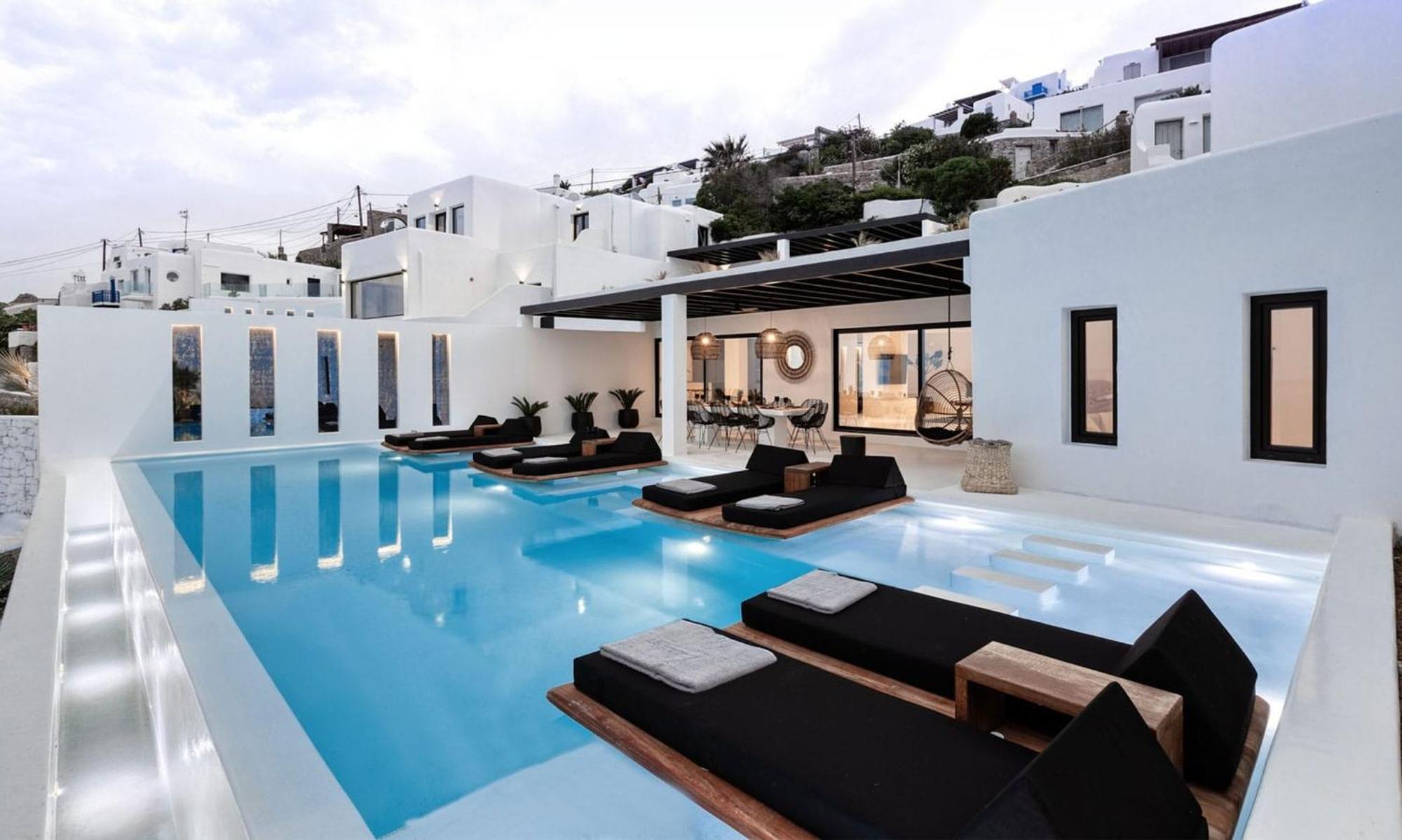 Villa Dazzling Mykonos Lvellie 6 Bedrooms Unique Aegean Sea Views Private Infinity Pool Two Private Jacuzzis Psarou *