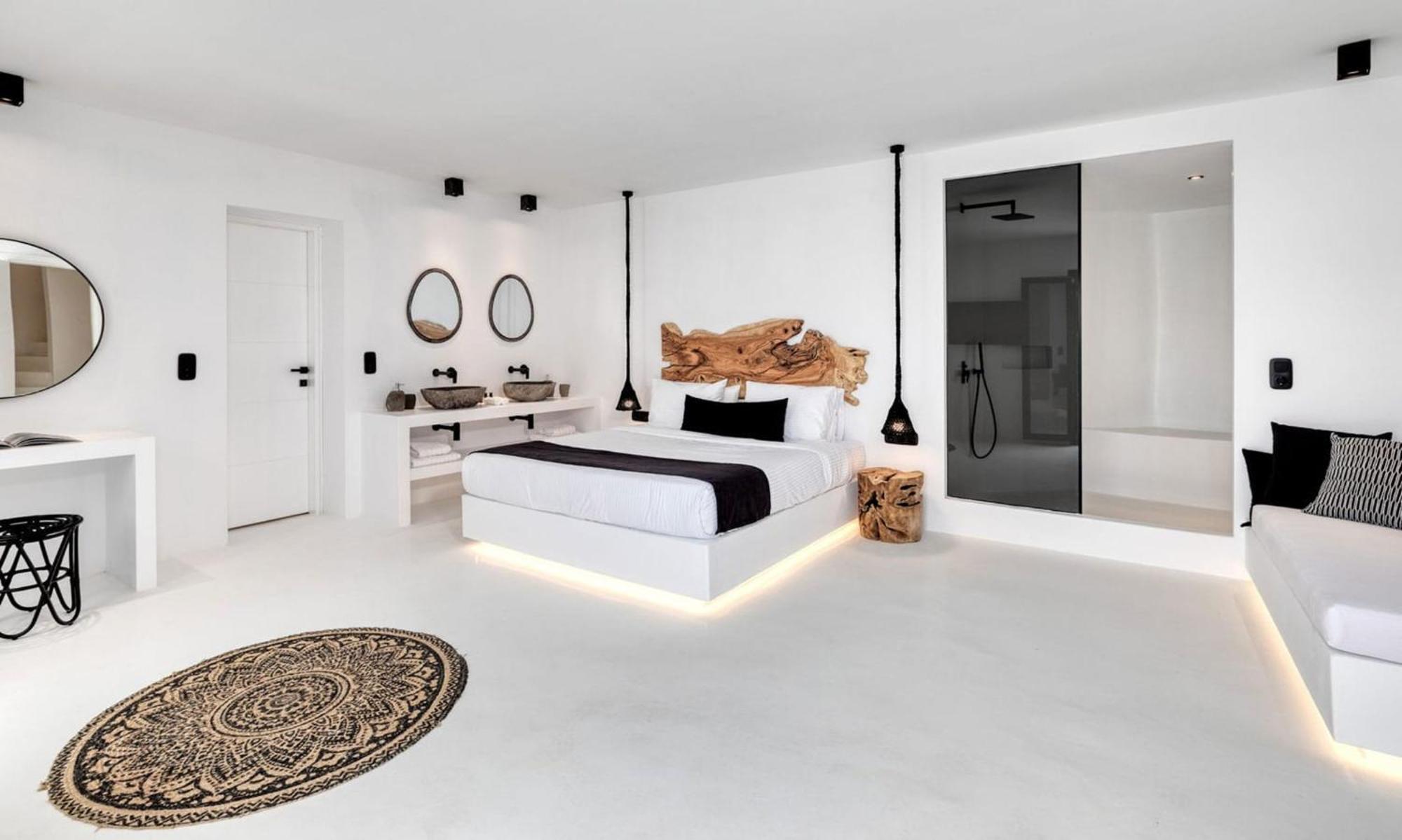 Dazzling Mykonos Lvellie 6 Bedrooms Unique Aegean Sea Views Private Infinity Pool Two Private Jacuzzis Psarou Psarou (Mykonos)